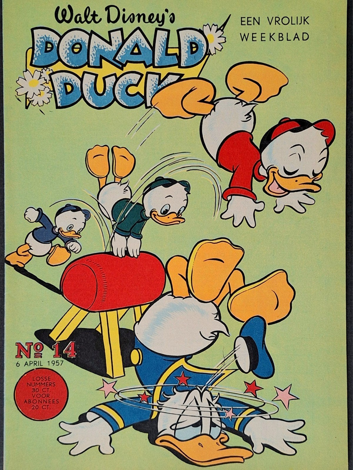 Donald Duck 1957 nr. 14, Boeken, Eén stripboek, Ophalen of Verzenden, Zo goed als nieuw