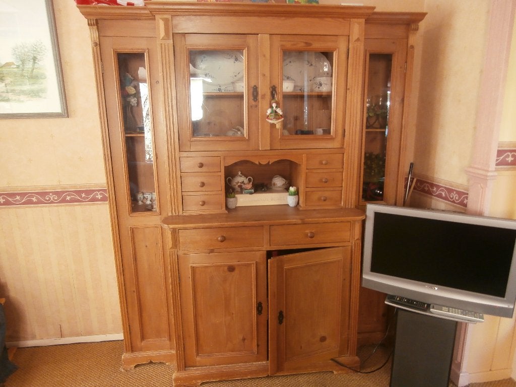 antiek grenen wandmeubel buffetkast kast antieke grenen kast, Huis en Inrichting, Gebruikt, 150 tot 200 cm, Met lade(s), 50 tot 75 cm