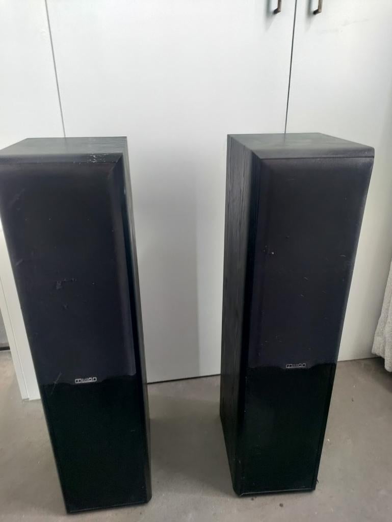 Mission 702e luidsprekers, Gebruikt, 60 tot 120 watt, Front, Rear of Stereo speakers, Ophalen