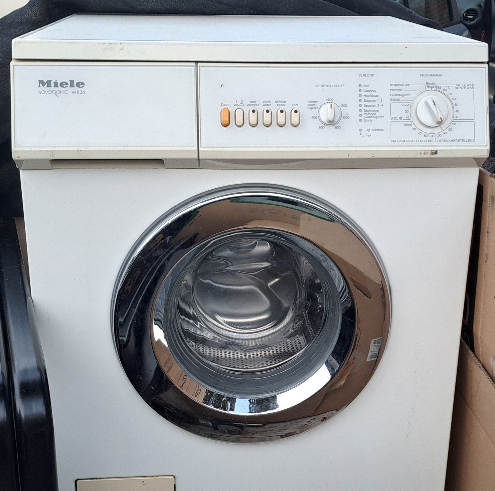 Wasmachine Miele Novotronic W836, Ophalen, Gebruikt, Voorlader, Wolwasprogramma