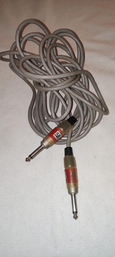 Audiokabel 6.35mm Jack naar 6.35mm Jack, Ophalen of Verzenden, Gebruikt, Apparatuur