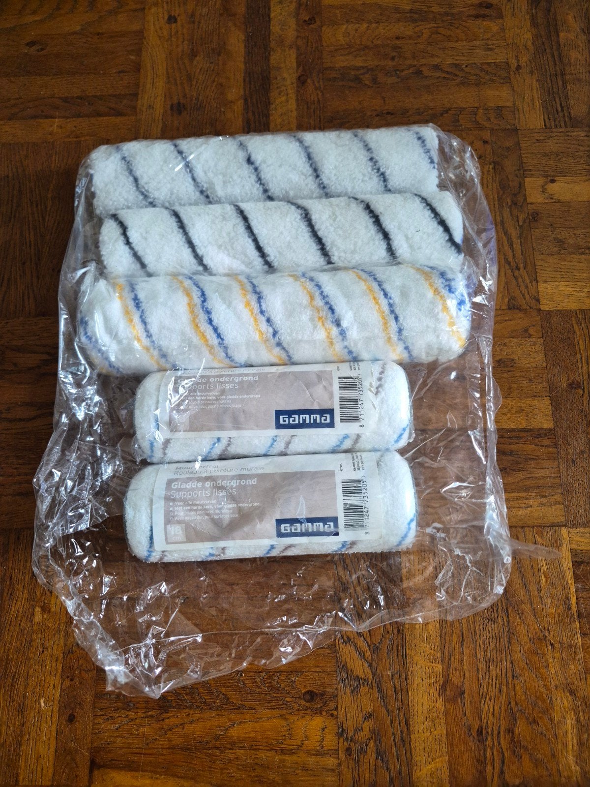 Nieuwe verfrollers van Gamma (5 stuks), Ophalen of Verzenden, Nieuw, Verfroller