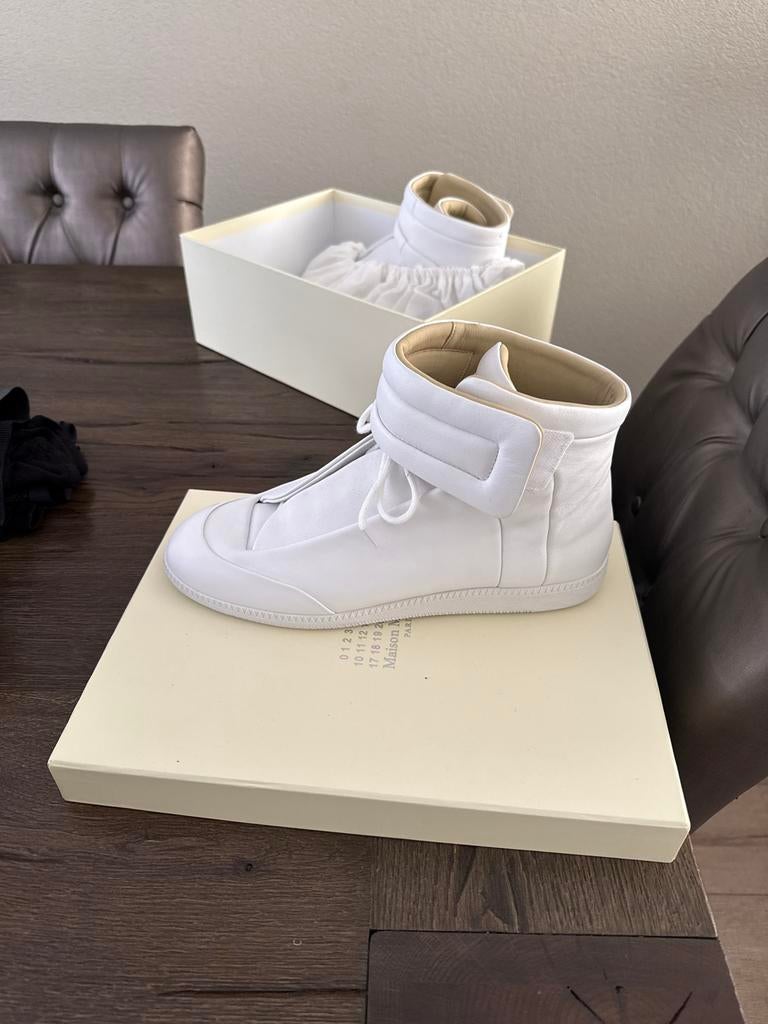 Maison Margiela  High-Top Sneakers Wit, Kleding | Heren, Schoenen, Zo goed als nieuw, Sneakers of Gympen, Wit, Ophalen of Verzenden