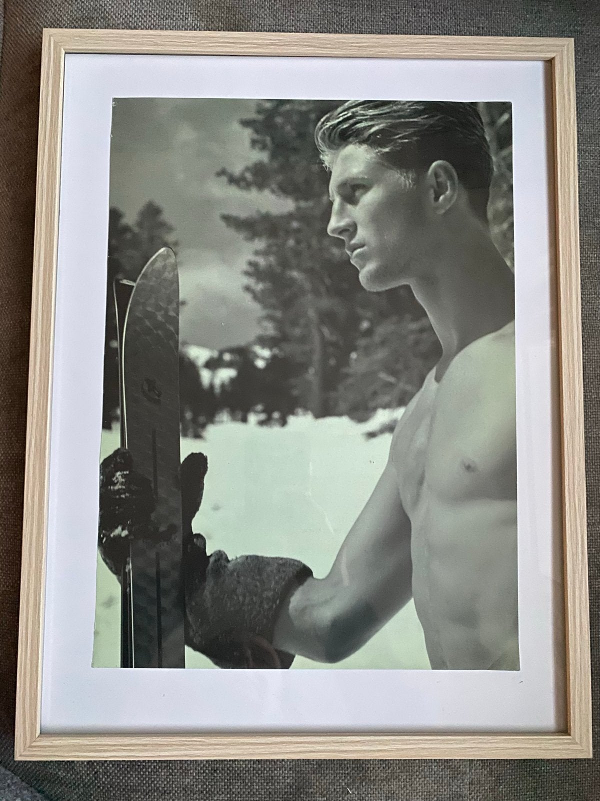 Versace reclamefoto in lijst - 30x40cm, Ophalen of Verzenden, Foto, Fotografie, Ingelijst