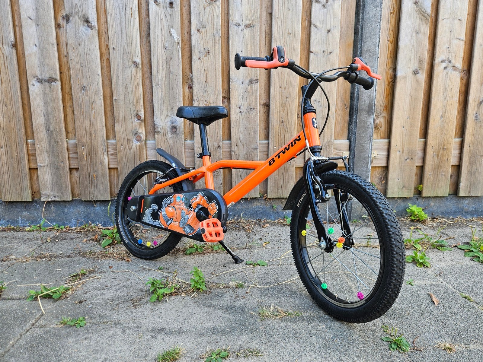 B'TWIN 500 Robot kinderfiets 16 inch, Fietsen en Brommers, Fietsen | Kinderfietsjes, Ophalen, Velgrem, B'Twin, 16 tot 20 inch