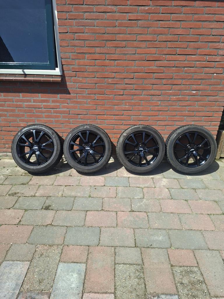 LM velgen voor mini cooper 16 inch met winterbanden, Auto-onderdelen, Banden en Velgen, Ophalen, Gebruikt, Velg(en), 16 inch