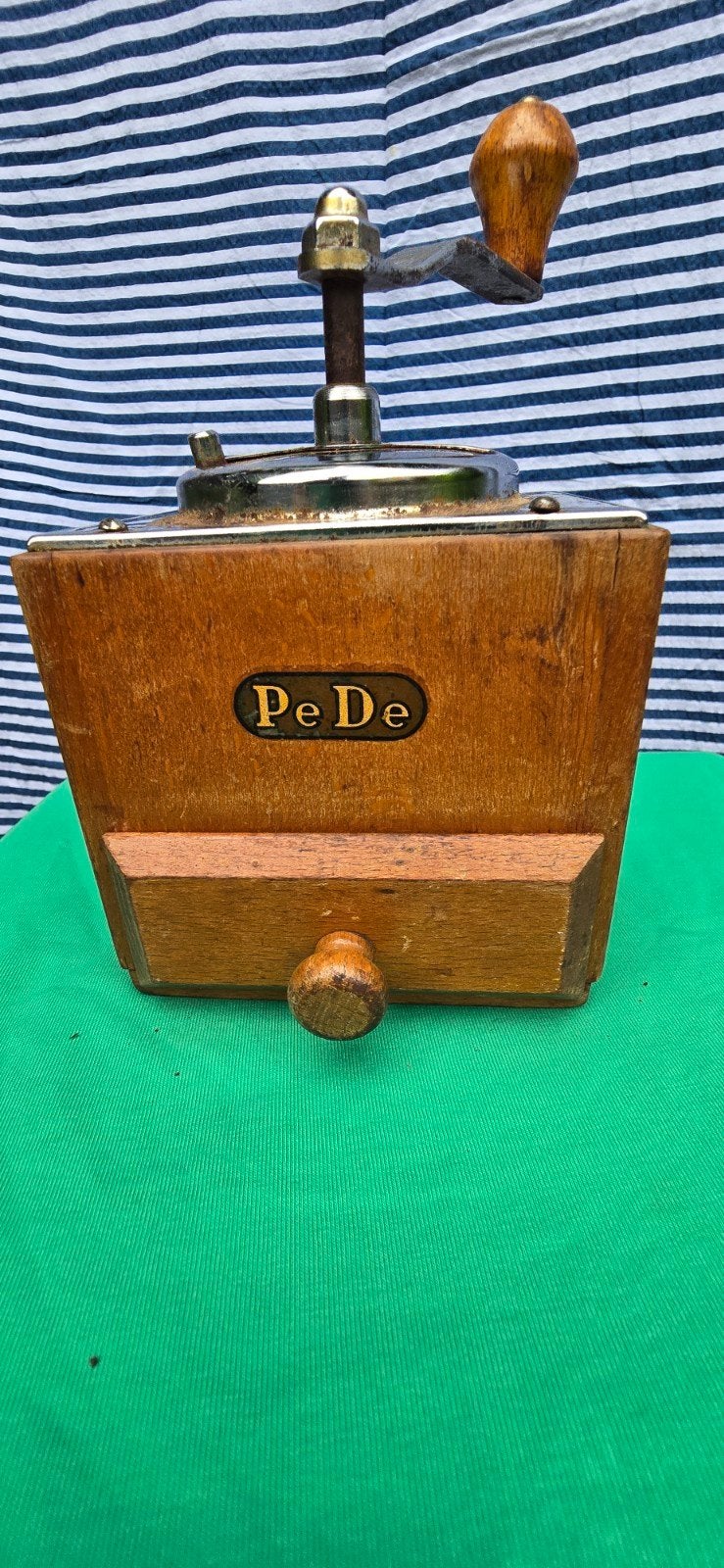 Vintage Pe De Koffiemolen - Hout en Metaal, Ophalen of Verzenden