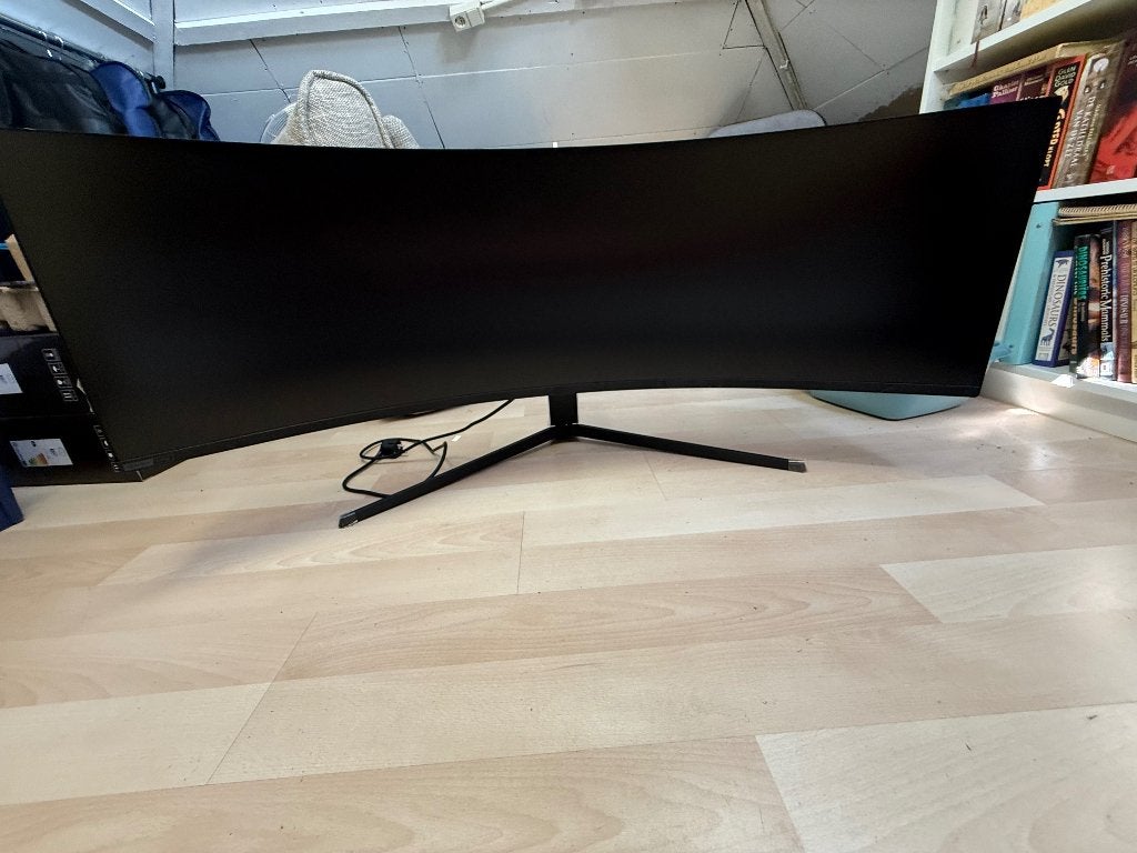Samsung Odyssey Neo G9 49" DQHD Mini LED Ultrawidemonitor, Computers en Software, Monitoren, Hoofdtelefoonaansluiting, Zo goed als nieuw