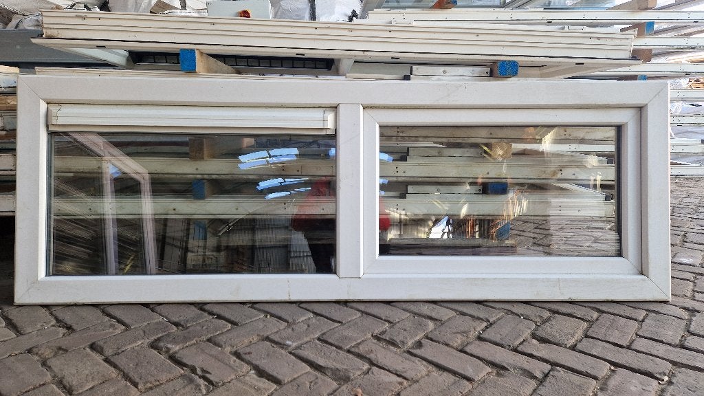 Kunststof raamkozijnen met kiepraam en luchtrooster ( 272 ), Kunststof, Raamkozijn, Zo goed als nieuw, Nb