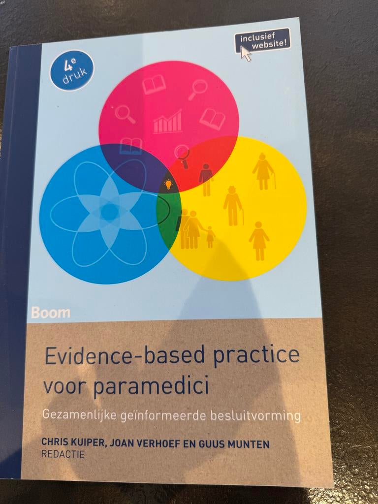 Studieboek: Evidence-based practice voor paramedici, Boeken, Ophalen of Verzenden, Gamma, Zo goed als nieuw, HBO