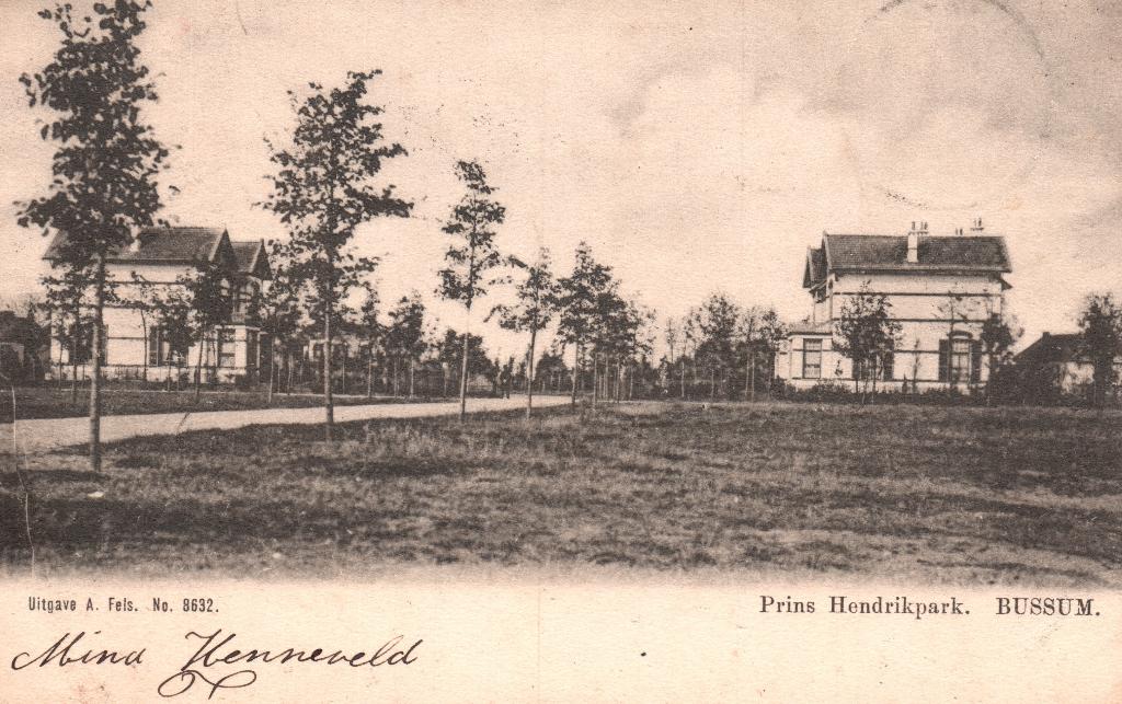 Prins Hendrikpark, Bussum (1904) 127909, Verzamelen, Ansichtkaarten | Nederland, Ophalen of Verzenden, Voor 1920, Gelopen, Noord-Holland