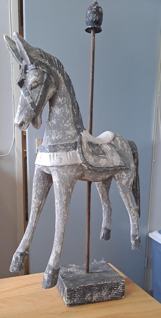 decoratie paard op staander 60 cm, EU, Gebruikt, EU, Ophalen of Verzenden