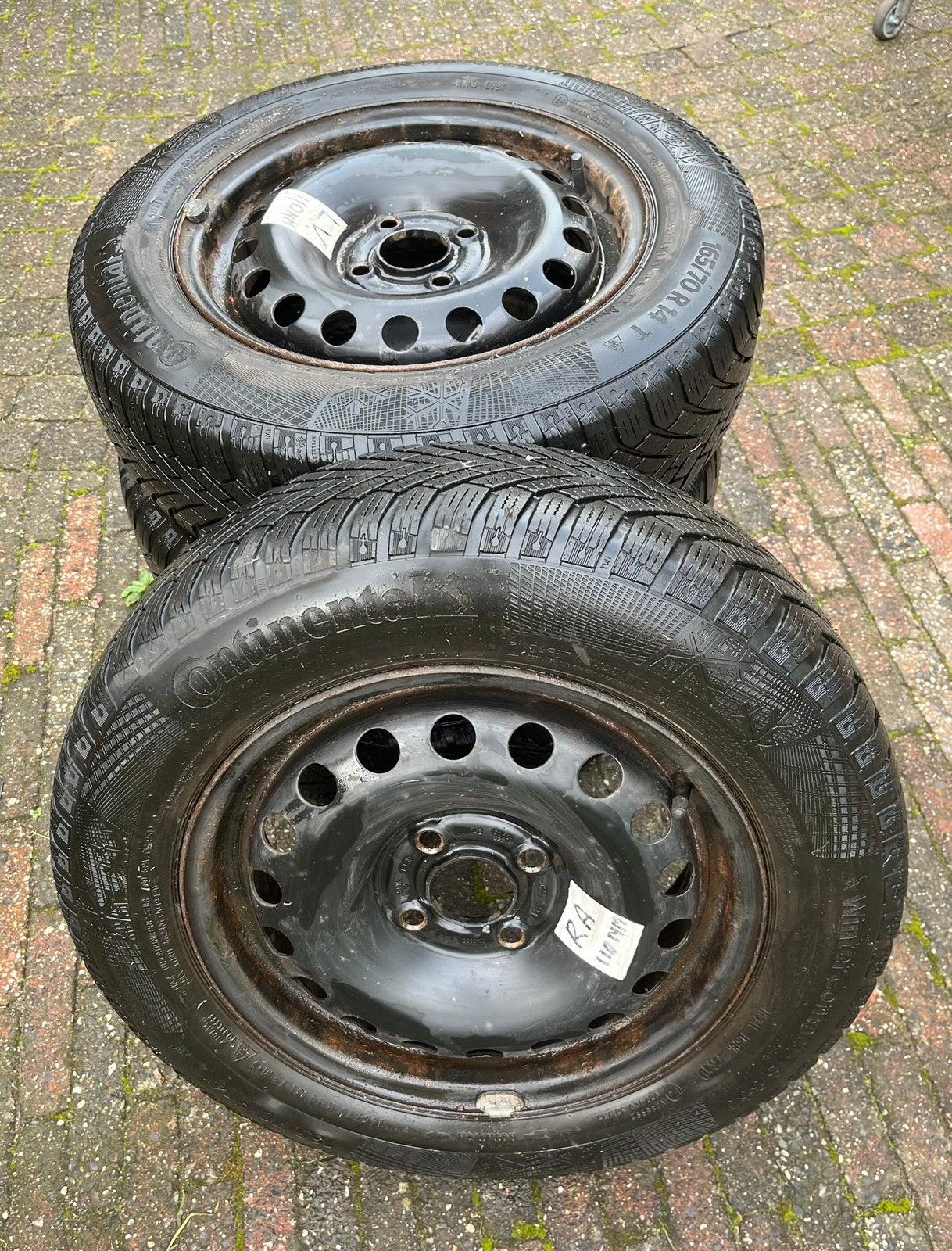 Te koop Continental-banden Winter Contact TS 860 165/70 R14T, Ophalen, 14 inch, Gebruikt, Banden en Velgen