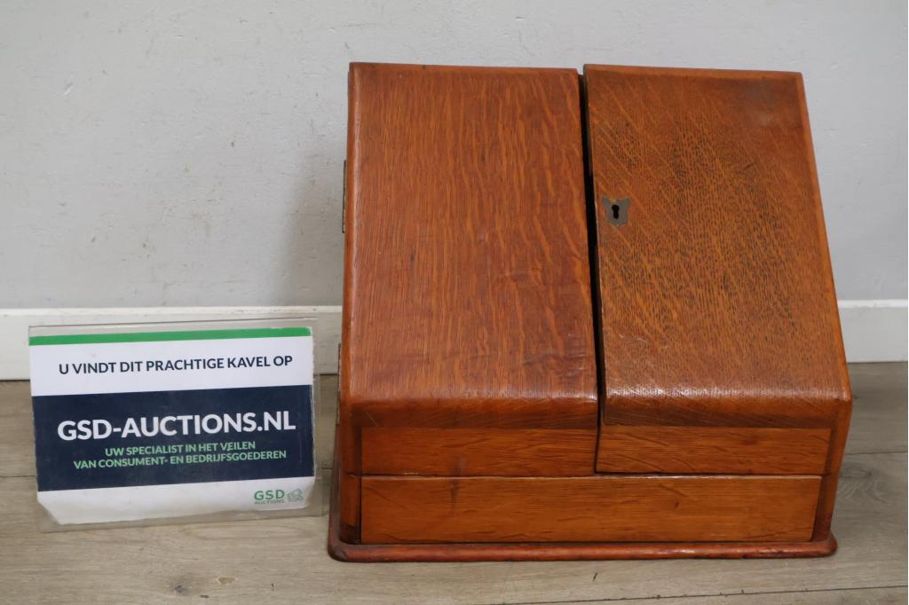 Antiek houten brievenkastje, Ophalen of Verzenden