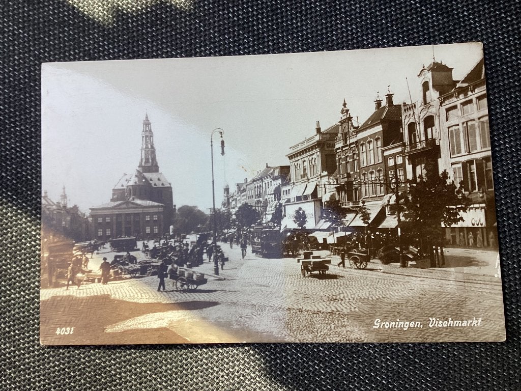 Fotokaart Groningen., Ophalen of Verzenden, 1920 tot 1940, Ongelopen, Groningen