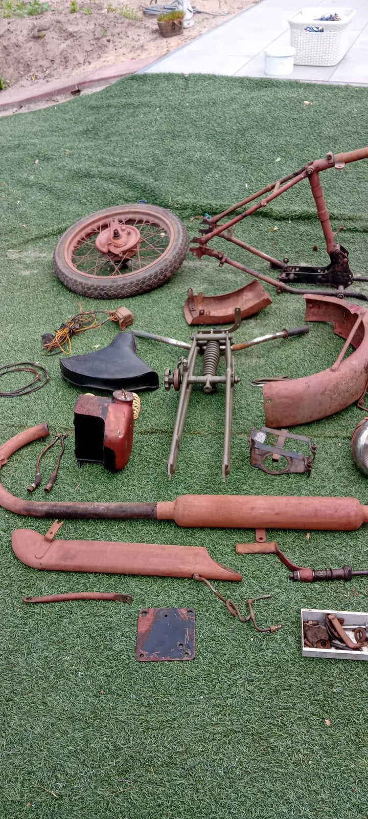 Onderdelen BSA m20, Motoren, Ophalen