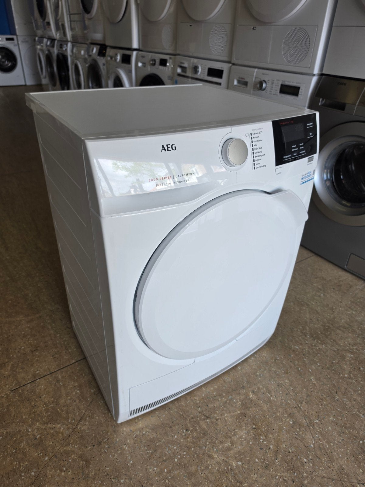 AEG 6000 Series condensdroger | 7 kilo | Gratis thuis 🚚✅️, AEG, Jirnsum, Anti-kreukfase, 8 tot 10 kg