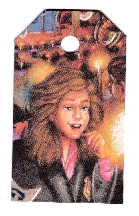 0351) harry potter labeltje, Verzamelen, Harry Potter, Ophalen of Verzenden, Zo goed als nieuw, Actiefiguurtje