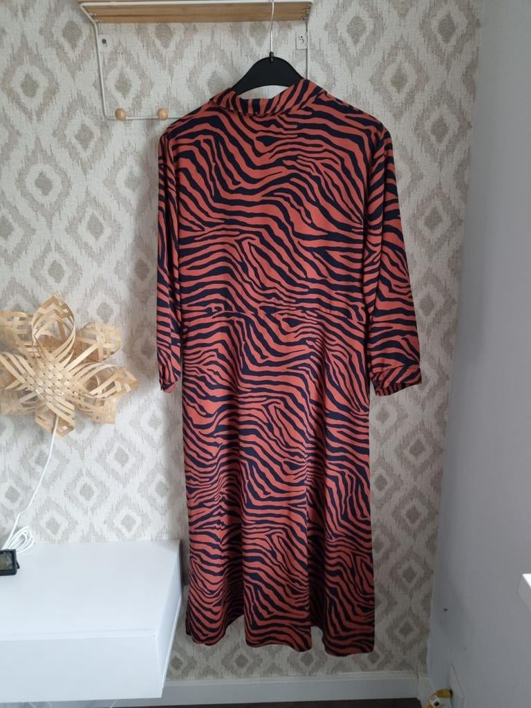 Primark Zebraprint Jurk - Oranje/Zwart, Primark, Maat 42/44 (L), Oranje, Ophalen of Verzenden