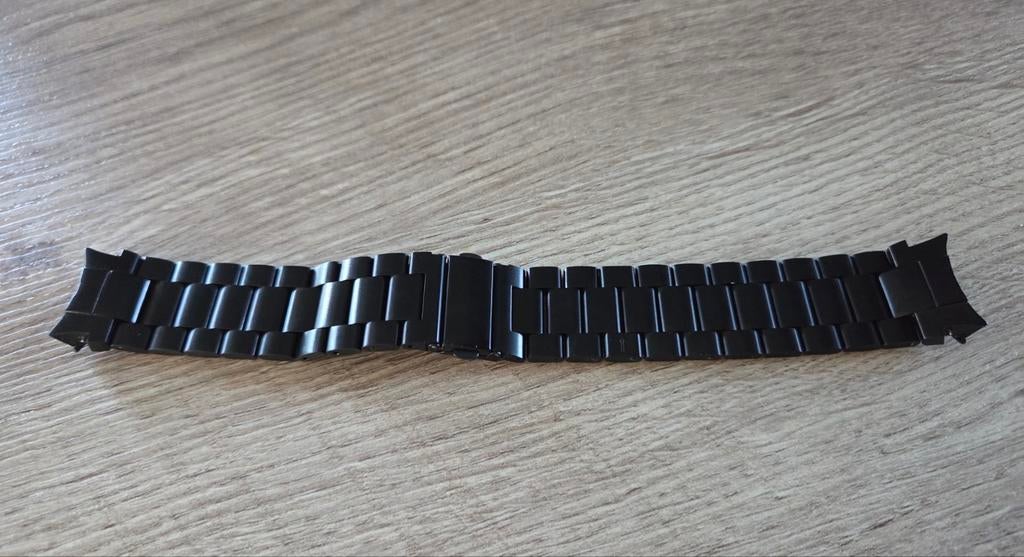 Stalen horlogeband Samsung Galaxy Watch 7, Sieraden, Tassen en Uiterlijk, Ophalen of Verzenden, Nieuw, Zwart, Android