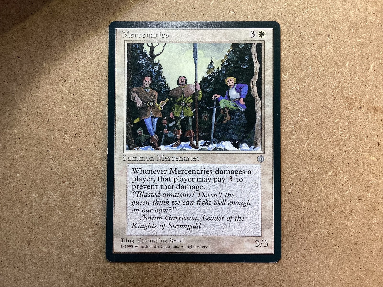 1x Mercenaries (Excellent), Ophalen of Verzenden, Zo goed als nieuw, Losse kaart