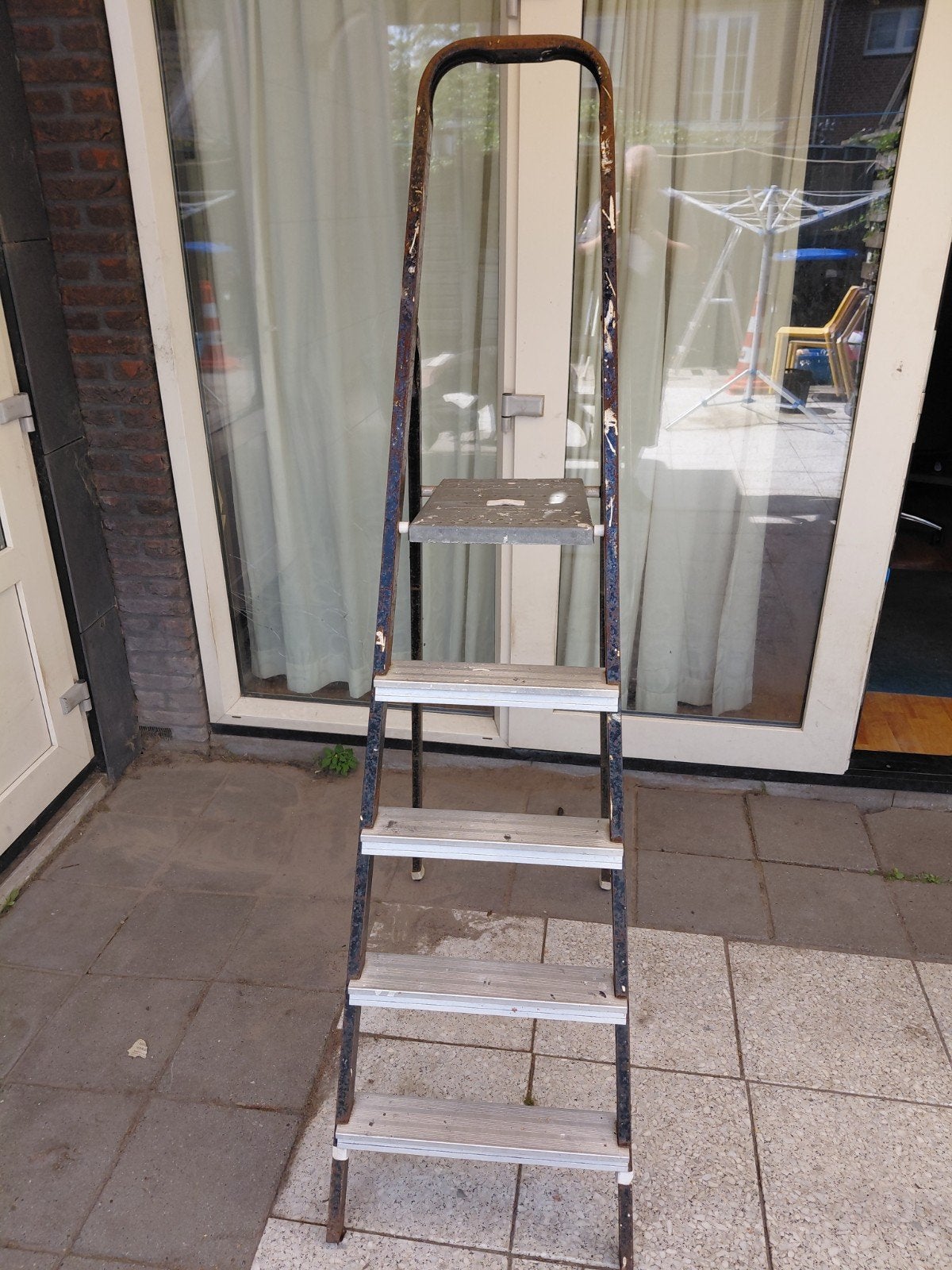 Gebruikte trap met platform - Ideaal voor klusjes, Ophalen, Gebruikt, Trap, Minder dan 2 meter