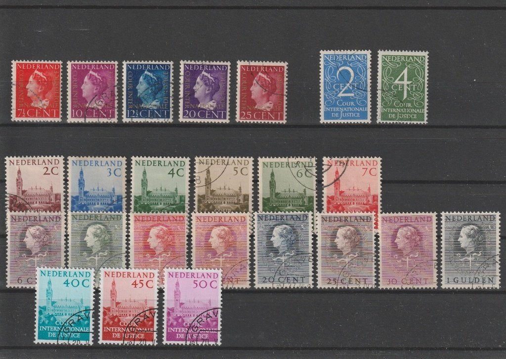 Nederland 1947-77, NVPH D20 t/m D43, Gestempeld., Postzegels en Munten, Ophalen of Verzenden, Na 1940, Gestempeld