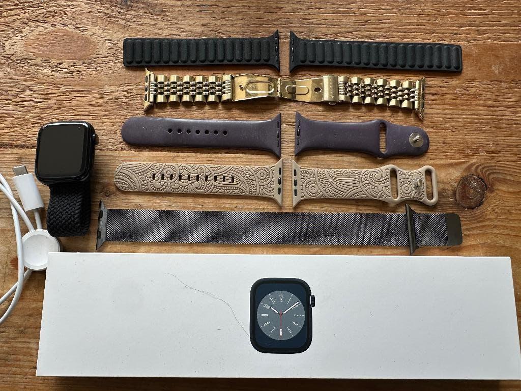 Apple Watch 8, Gebruikt, Apple Watch ⌚️, Blauw, IOS