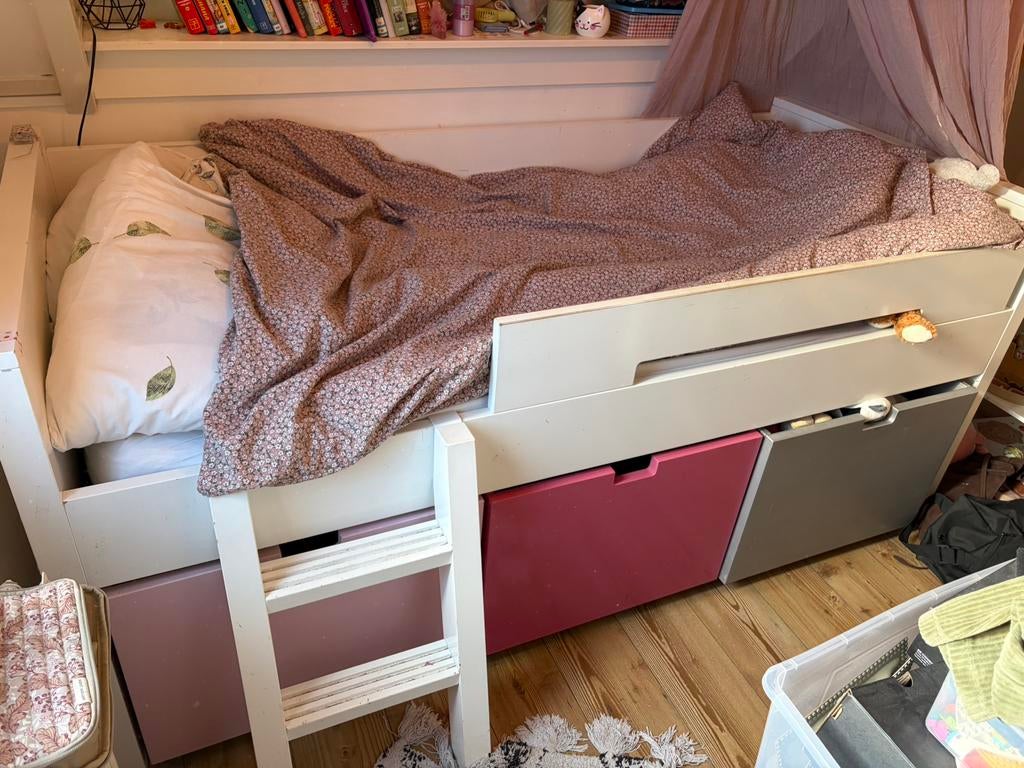 Kinderbed met laden Bobita PRIJS verlaagd!, Ophalen, Gebruikt, Halfhoogslaper