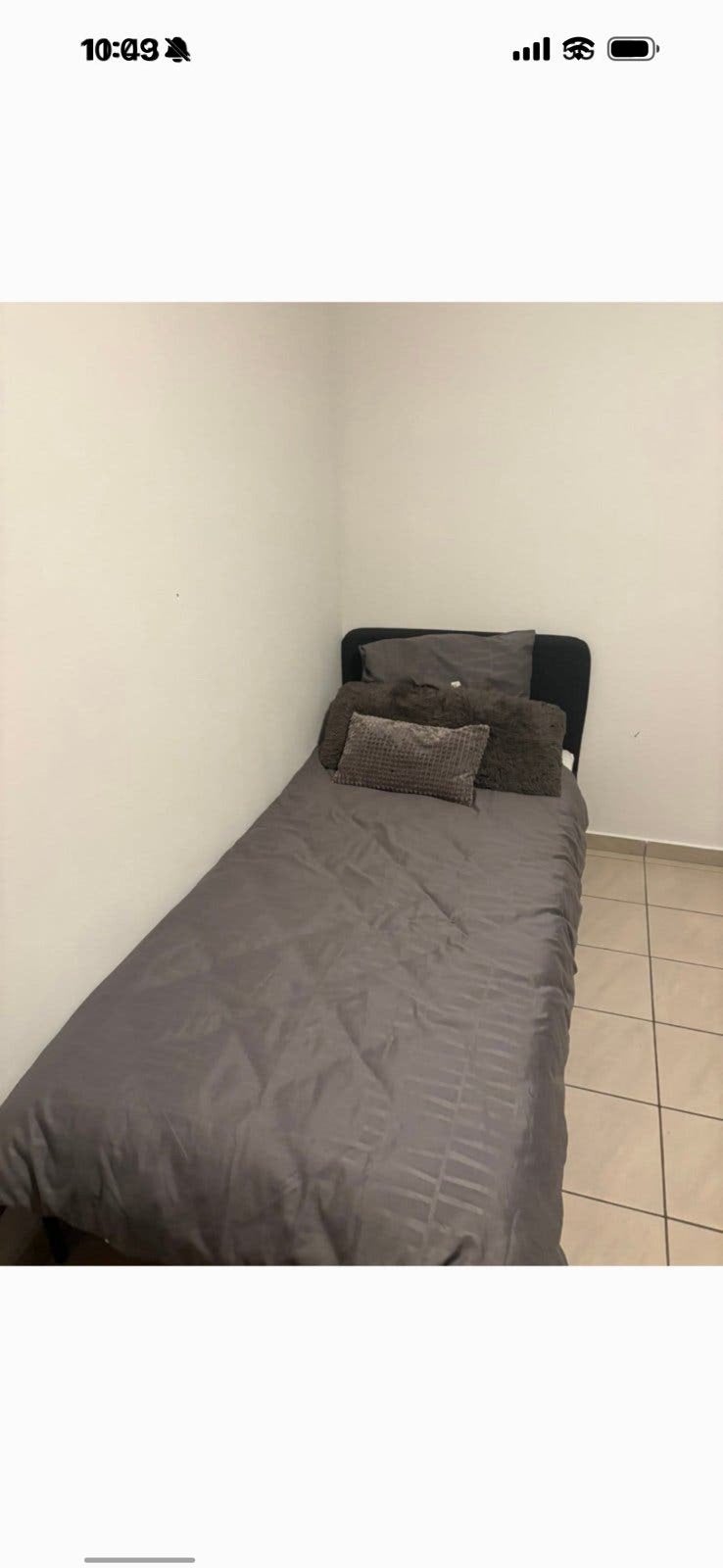 Bed+ matras, Ophalen, Overige materialen, 90 cm, Eenpersoons