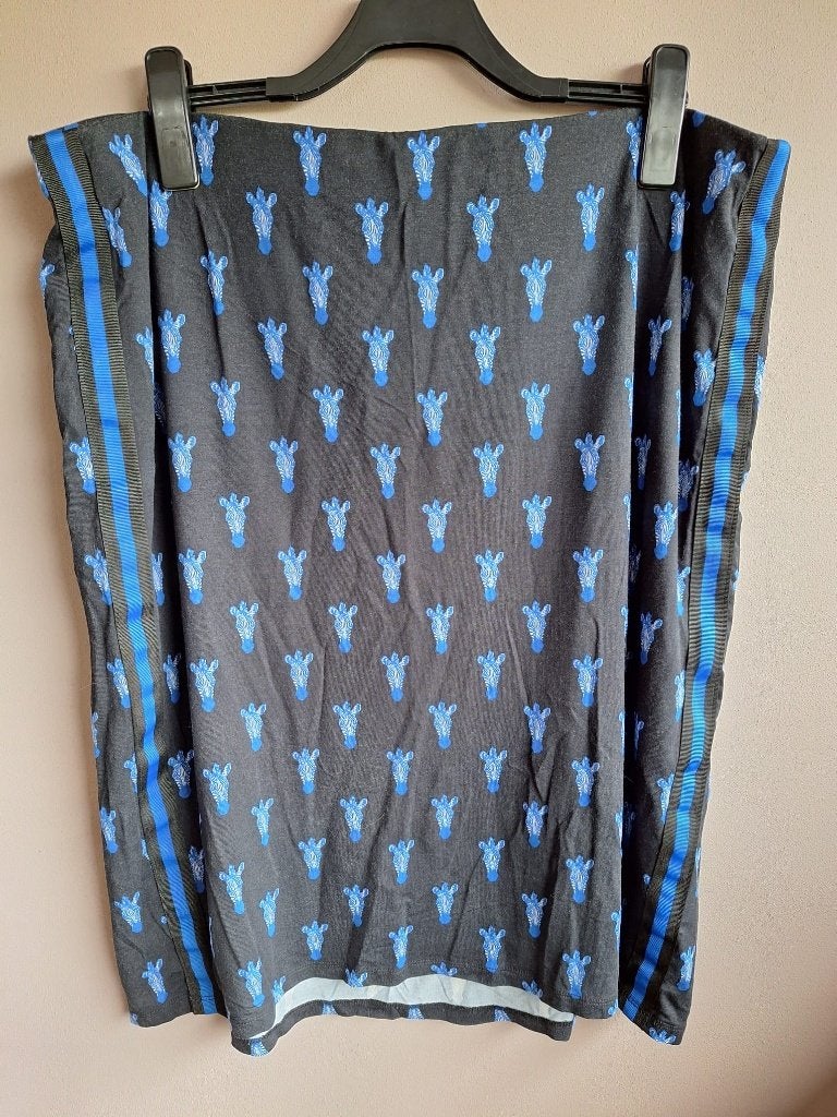 Leuke zwarte stretch rok zebra print van Miss Etam, maat 50, Kleding | Dames, Zwart, Maat 46/48 (XL) of groter, Ophalen of Verzenden
