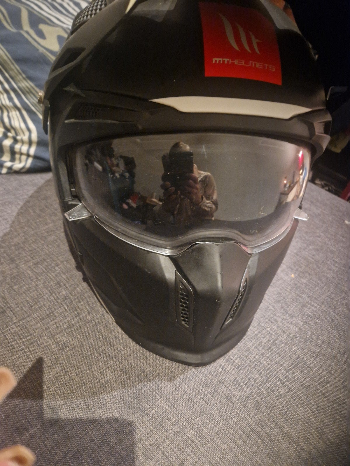 MT Helmets Streetfighter S - Systeemhelm - Maat XL, Motoren, Systeemhelm, Heren, XL, Tweedehands