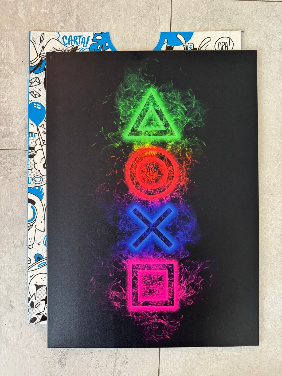 Playstation Displate metalen poster 45x32cm, Metaal, Meerkleurig, Nieuw, Ophalen of Verzenden