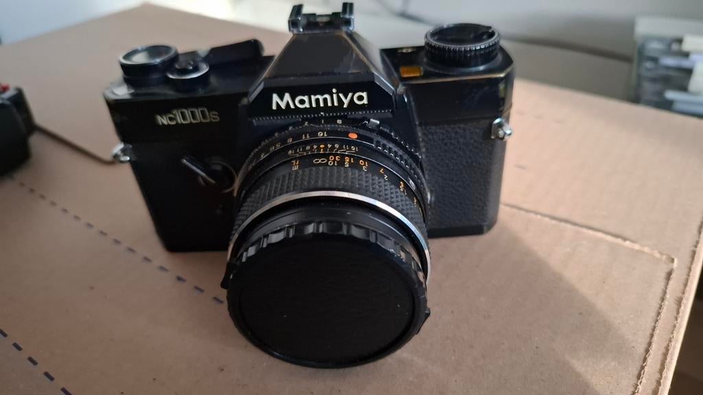 Mamiya NC1000s fotocamera met lens en flitser, Ophalen of Verzenden