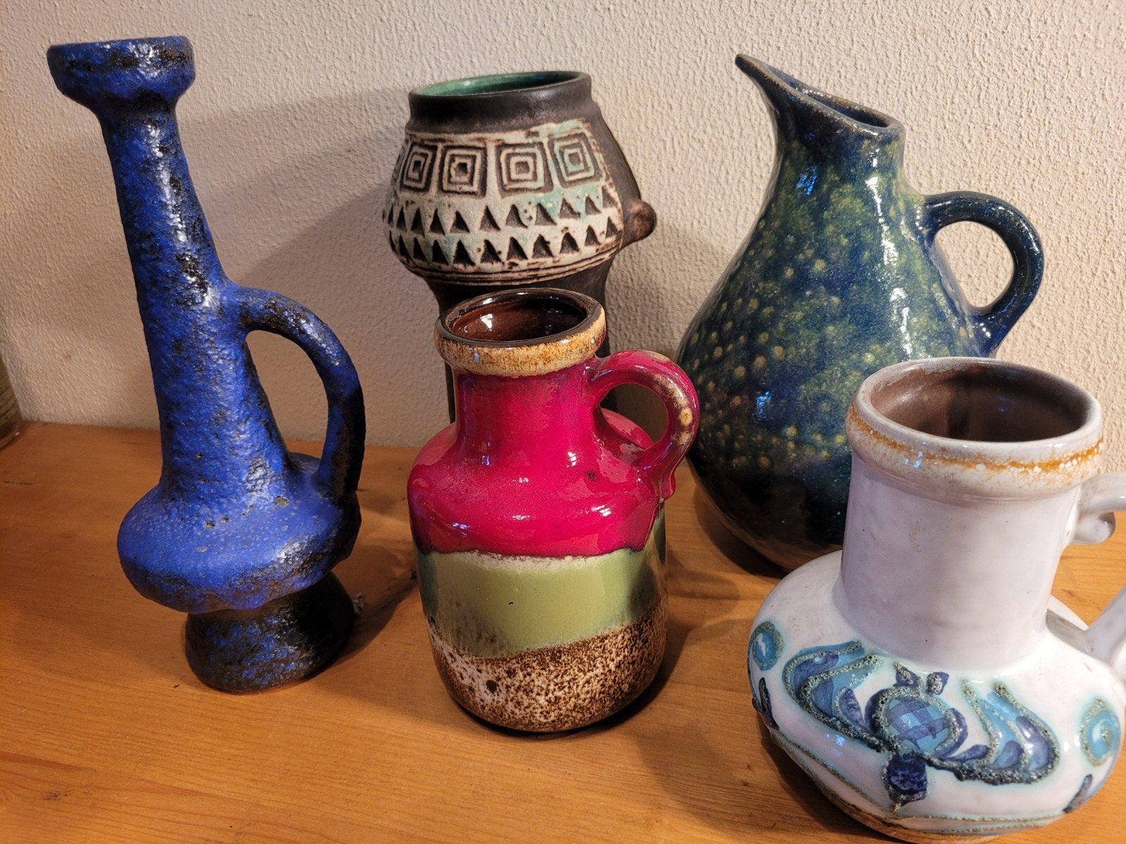 Vintage Keramiek Kruiken - Diverse Modellen en Merken, Antiek en Kunst, Ophalen of Verzenden