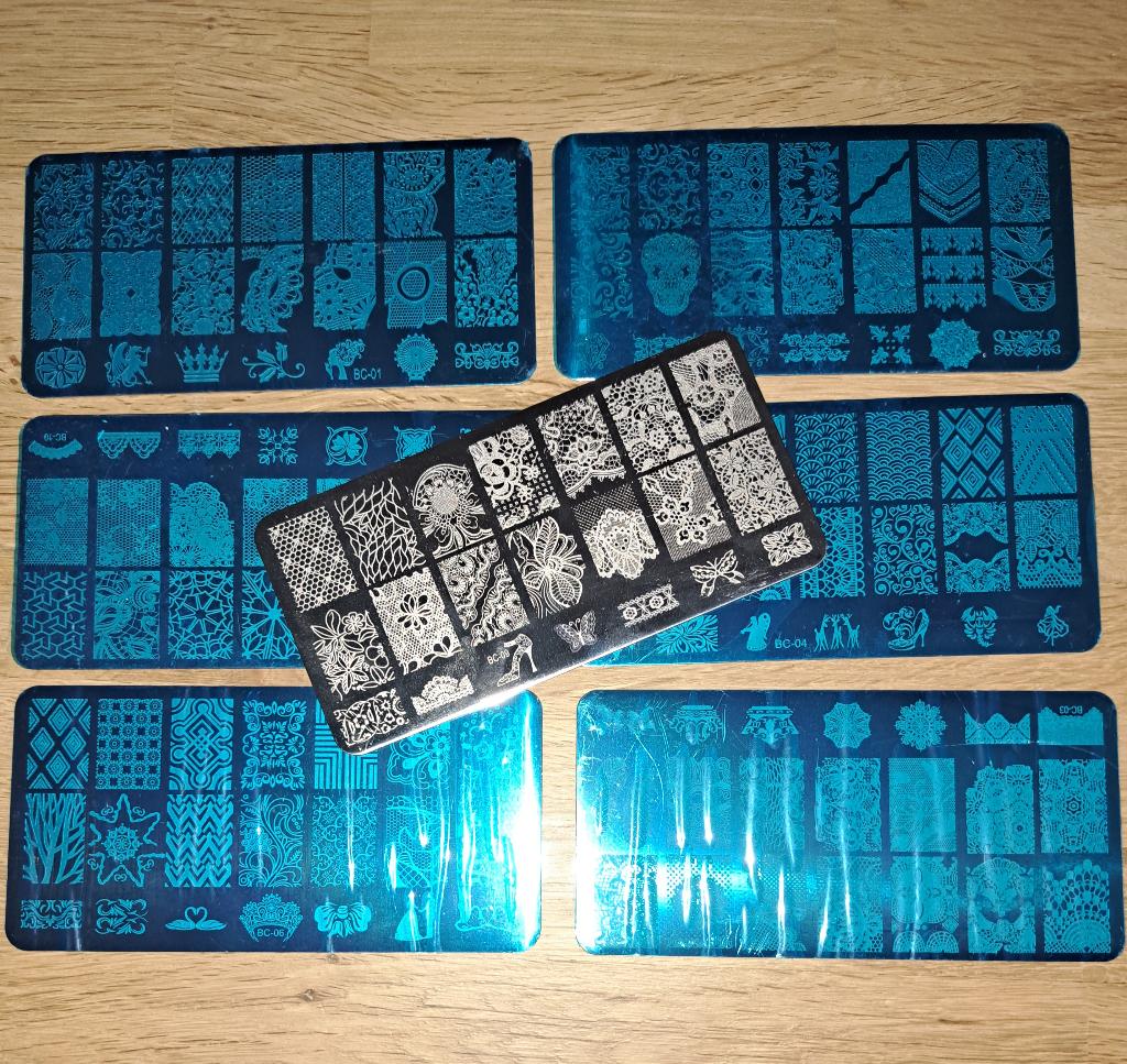 Stamping plate nail art, Overige kleuren, Ophalen of Verzenden, Zo goed als nieuw, Handen en Nagels