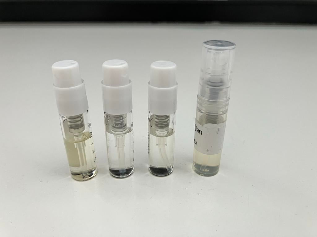4 Luxe Niche Parfum Samples: Initio, JHAG, Escentric, MFK, Ophalen of Verzenden, Zo goed als nieuw