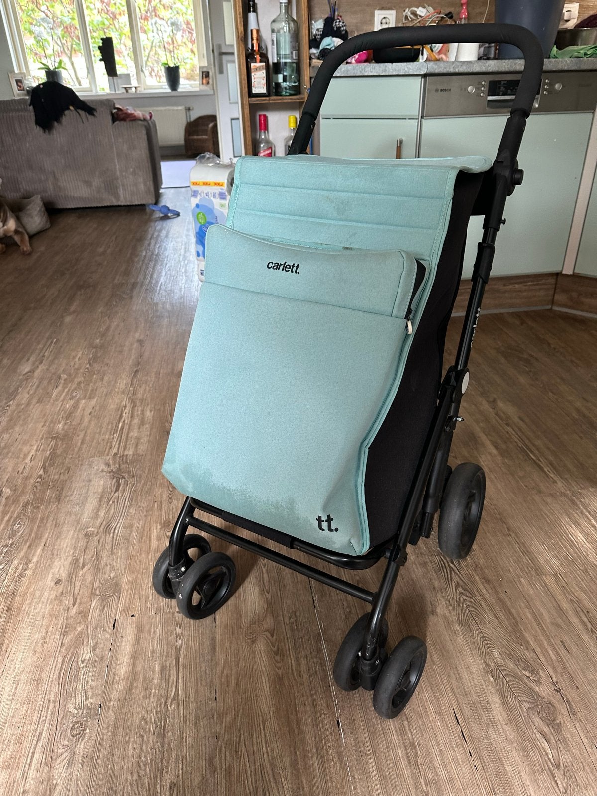 Degelijke Carlett boodschappenwagen kar tas op wielen :), Ophalen of Verzenden, Gebruikt