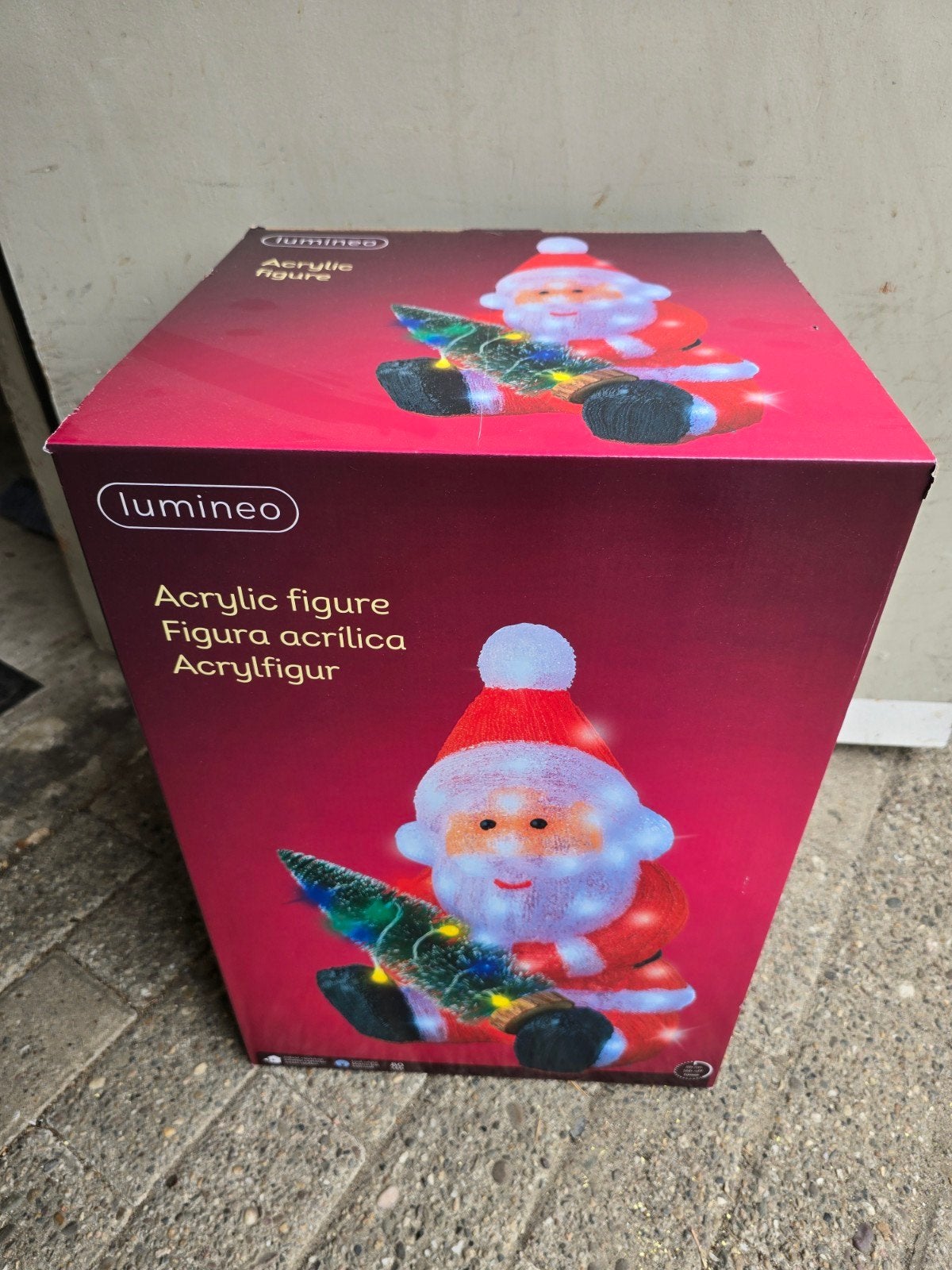 Kerstman Acryl Lumineo, Ophalen of Verzenden, Nieuw