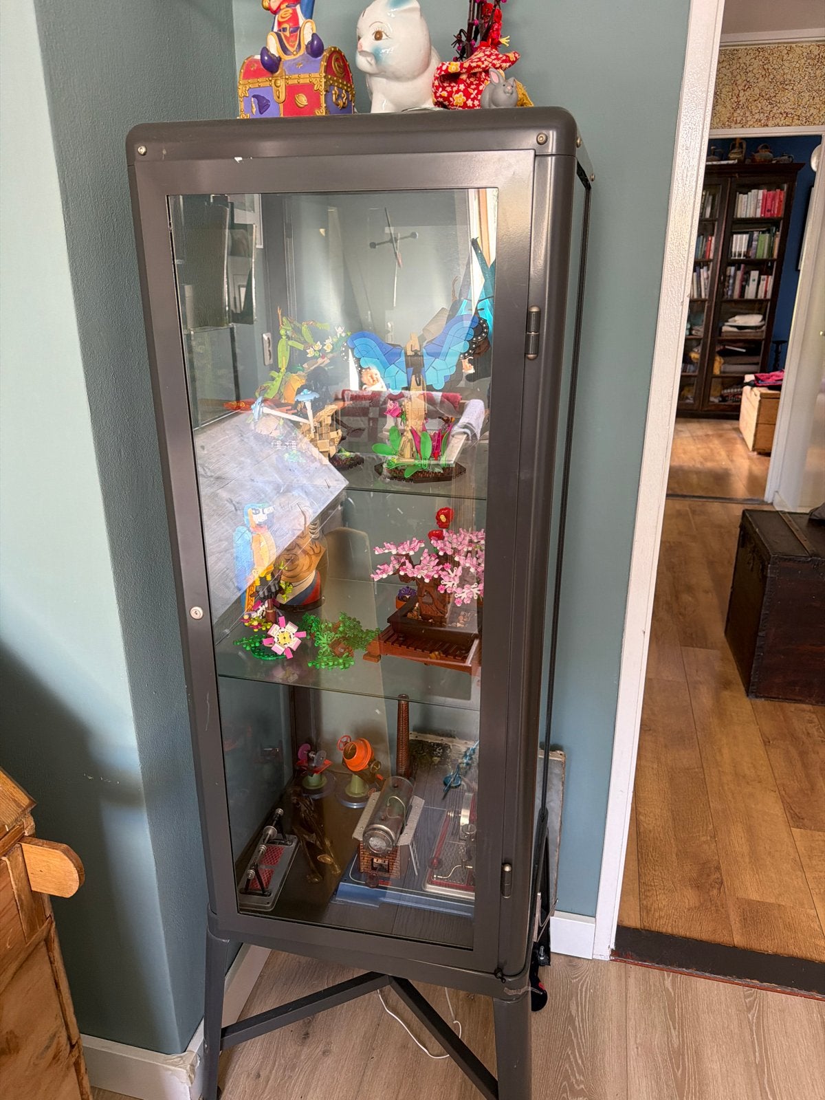 Ikea Frabrikör - vitrinekast, Gebruikt, Glas, 150 tot 200 cm, 25 tot 50 cm