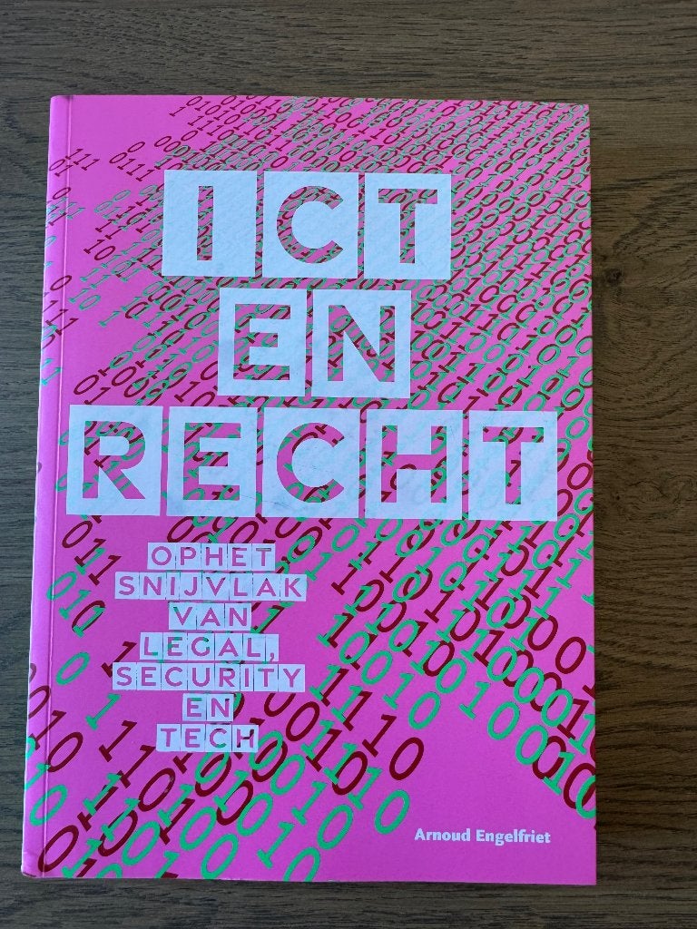 ICT en recht (Arnoud Engelfriet), Ophalen of Verzenden, Beta, Zo goed als nieuw, WO