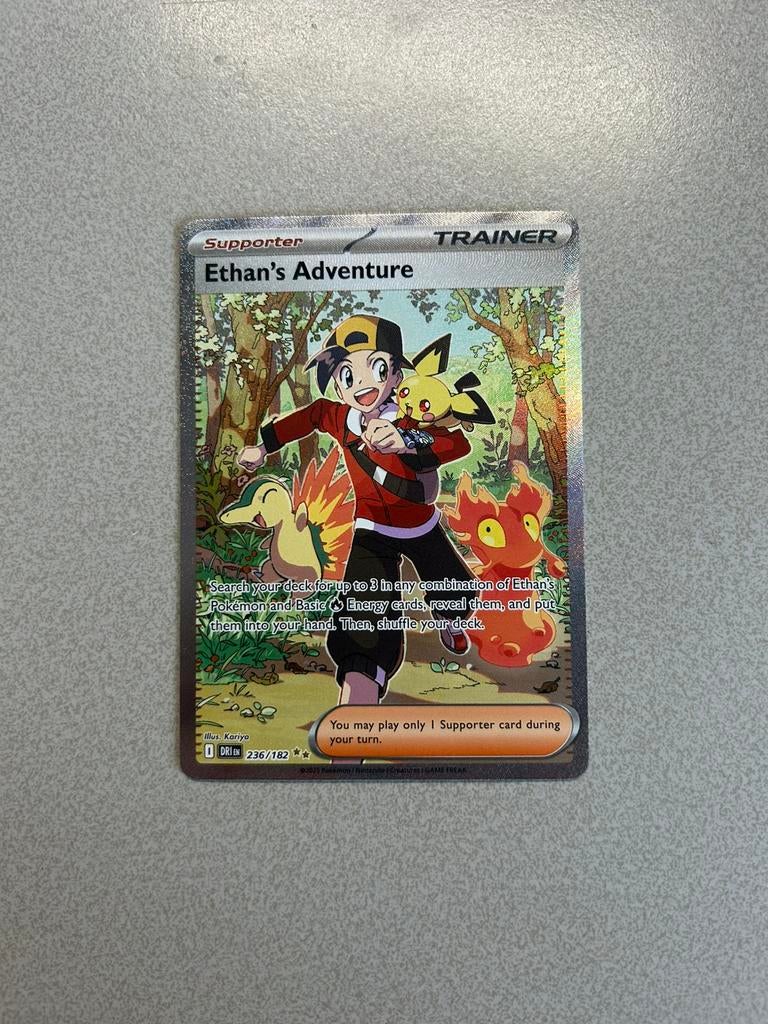 Ethan's Adventure pokemon kaart DRI, Ophalen of Verzenden, Zo goed als nieuw, Speelkaart(en)