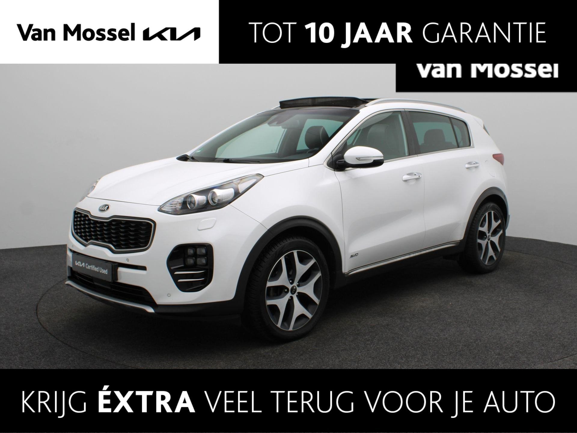 Kia Sportage 1.6 T-GDI 4WD GT-Line PlusLine | Opendak | Clim, Auto's, Kia, 12 maanden, Gebruikt, 4 cilinders, Wit