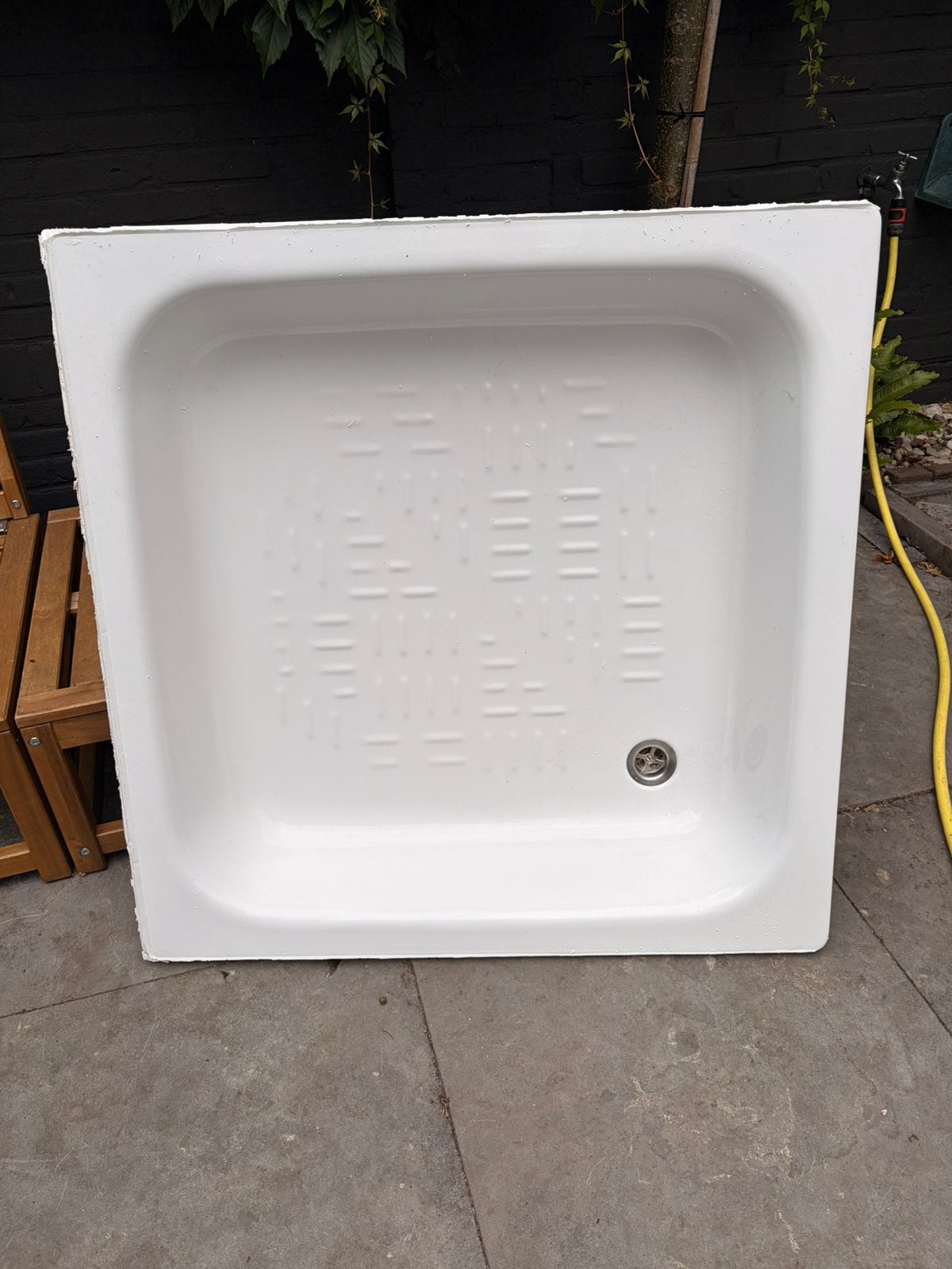 Douchebak staal 90x90, Ophalen, Zo goed als nieuw, Douche