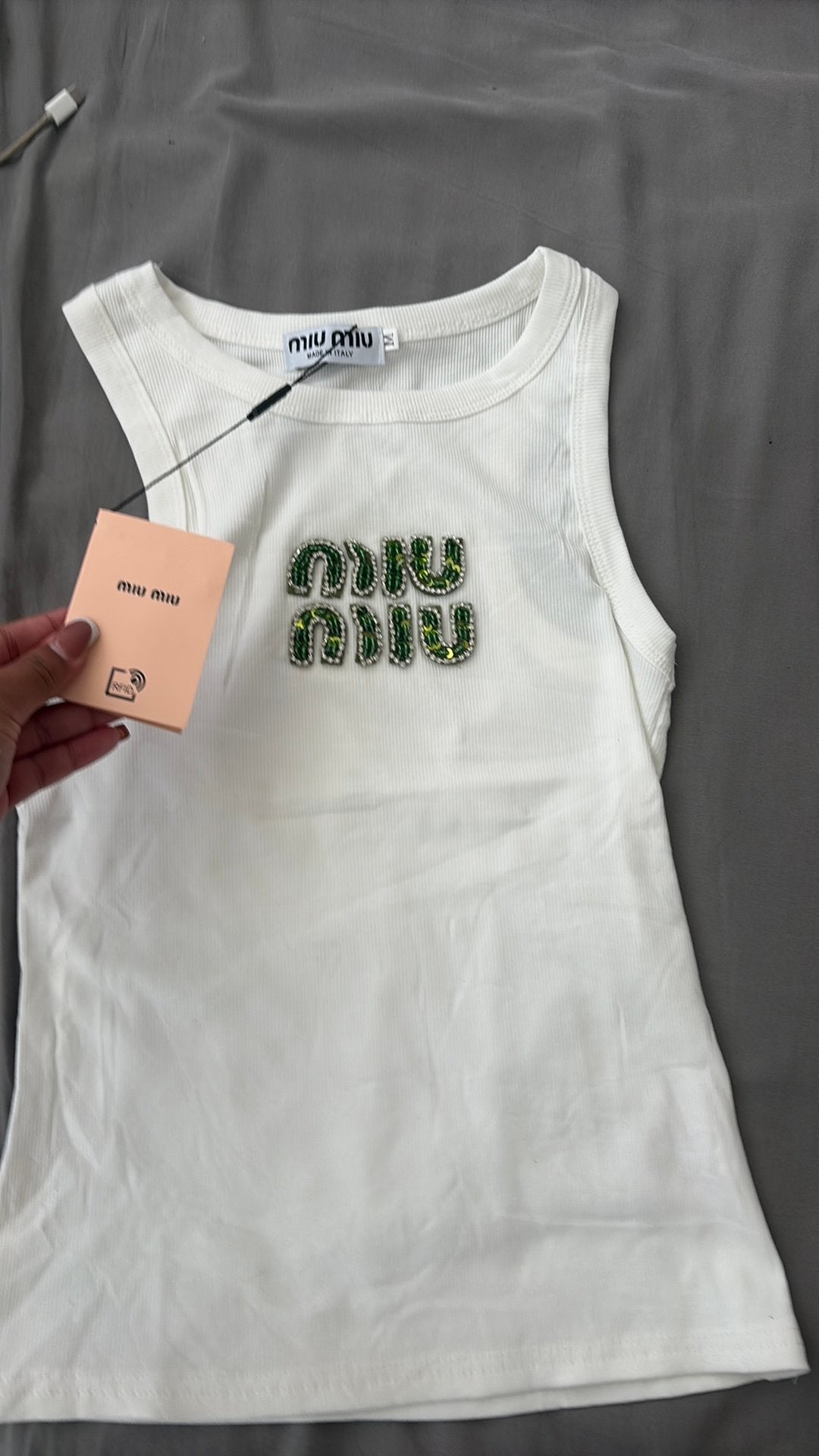 miu miu hemd, Kleding | Dames, Maat 38/40 (M), Wit, Ophalen of Verzenden, Zo goed als nieuw