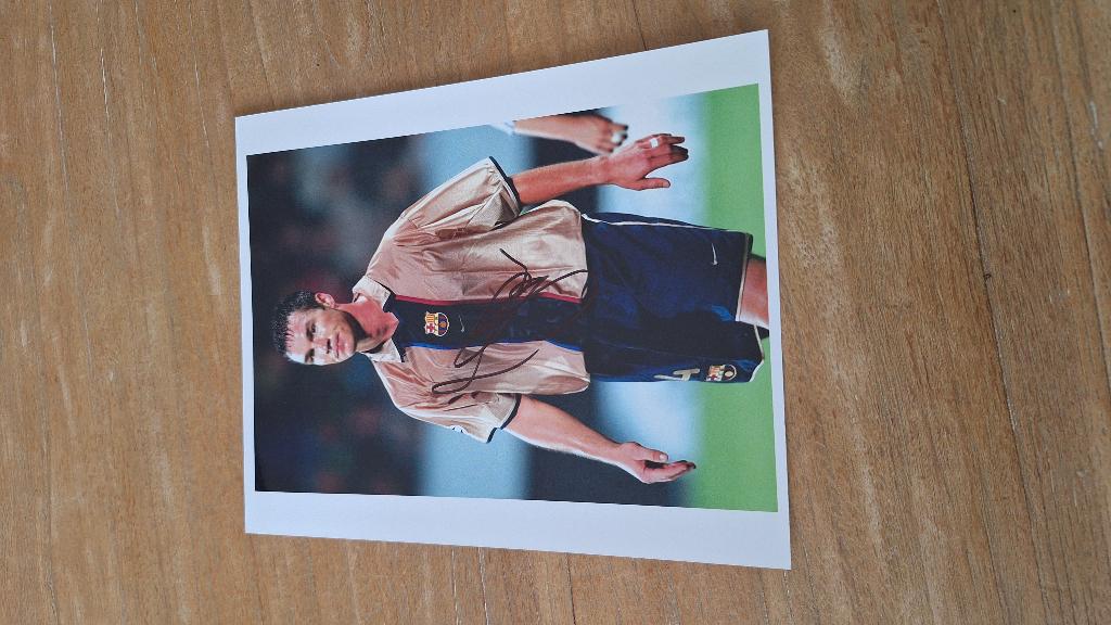 Foto 20x25 cm met handtekening Patrick Andersson # Barcelona, Ophalen of Verzenden, Nieuw, Buitenlandse clubs, Overige typen