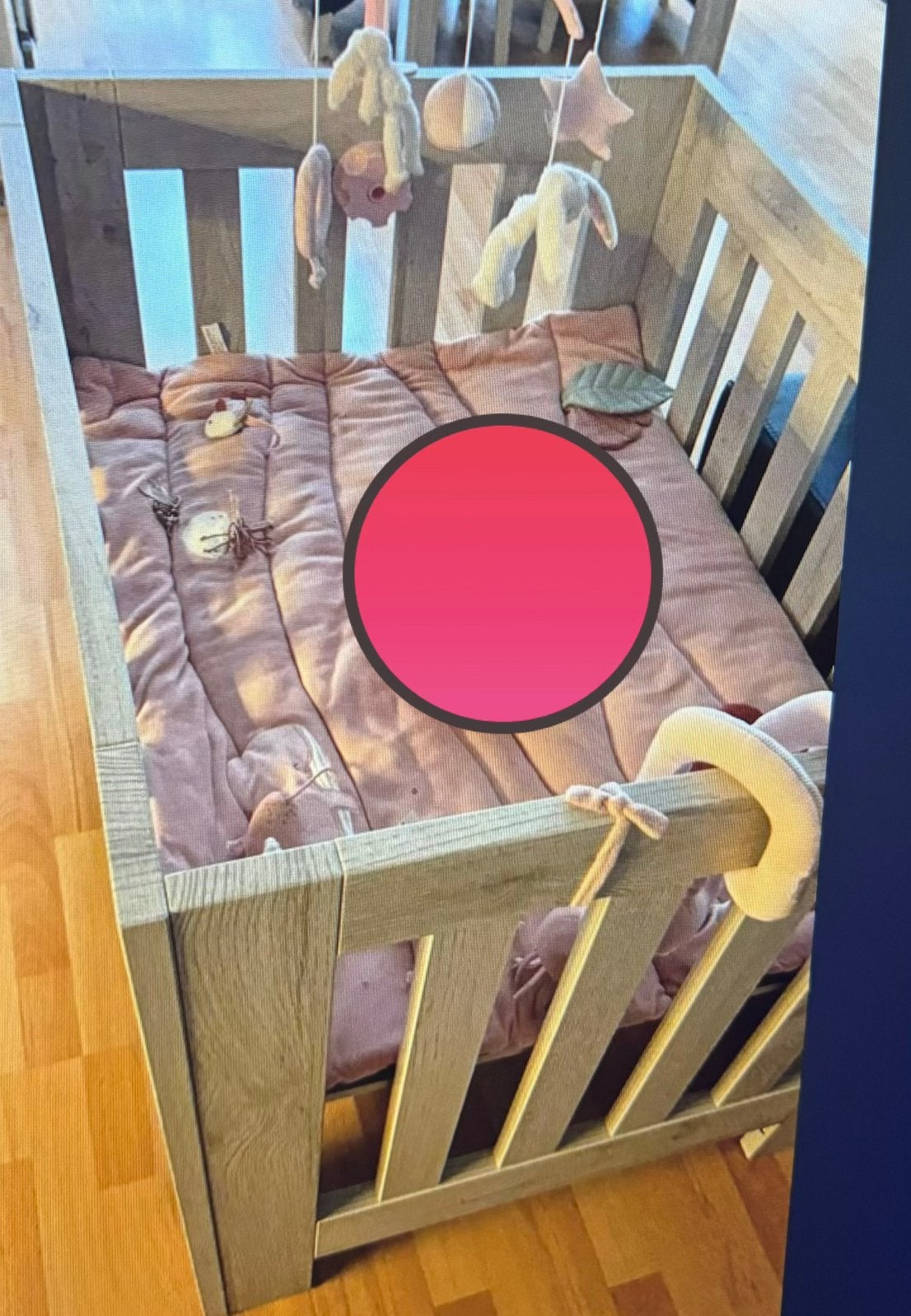TWF Stan box vierkant licht grijs inclusief matras, Kinderen en Baby's, Boxen, Ophalen, Zo goed als nieuw, Rechthoekig, In hoogte verstelbaar