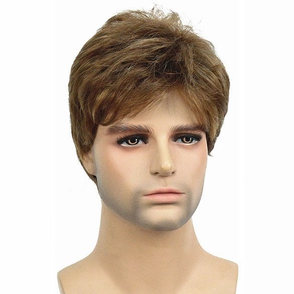 Mannen pruik kort haar in laagjes kleur 12H124, Sieraden, Tassen en Uiterlijk, Uiterlijk | Haarverzorging, Verzenden, Nieuw, Pruik of Haarverlenging