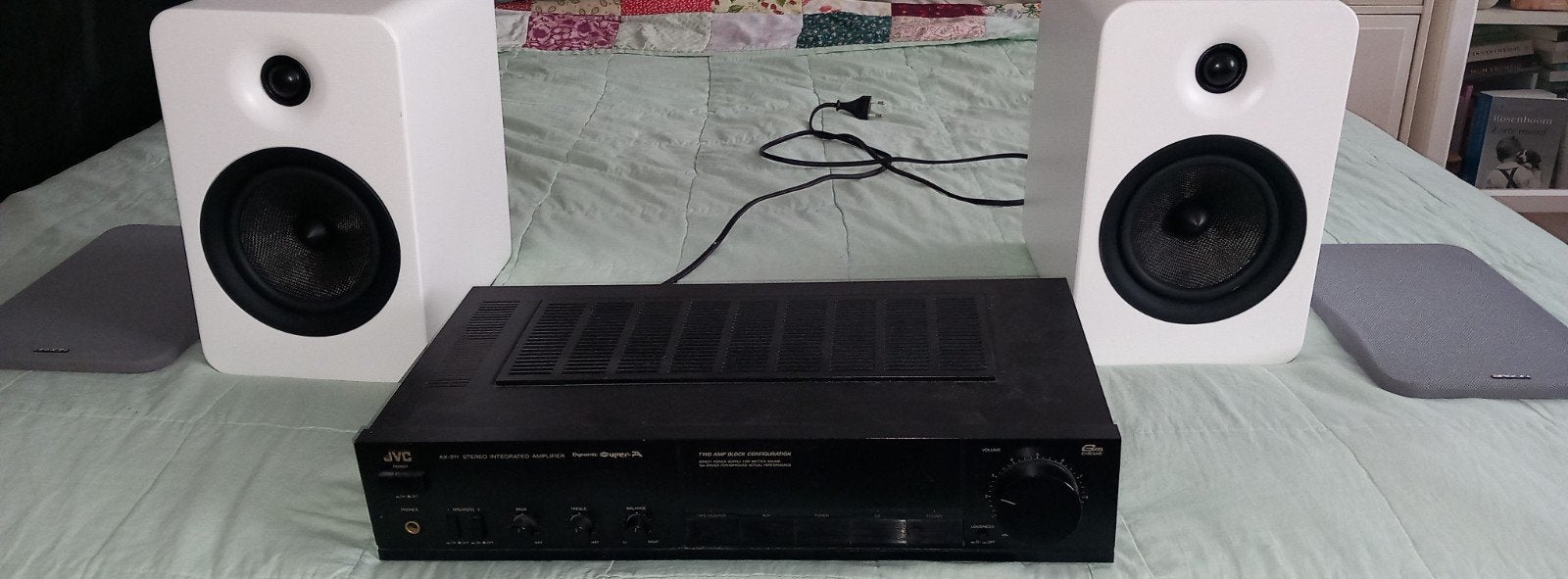 JVC AX-21 Stereo Geïntegreerde Versterker met Argon Octave 5, Ophalen, Gebruikt, JVC, 60 tot 120 watt