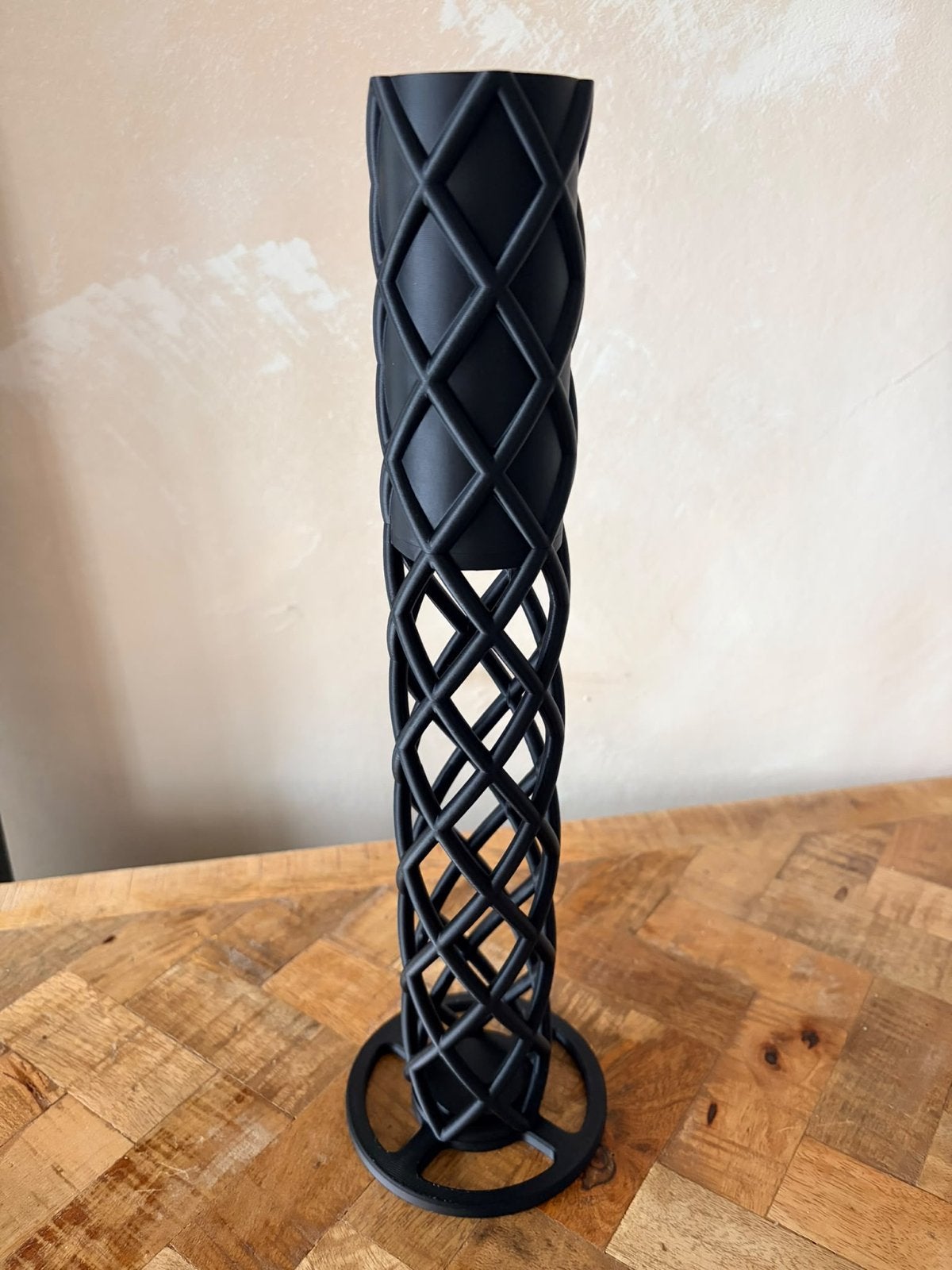 3D Geprinte Mospaal Zwart 25cm met Waterreservoir, Ophalen of Verzenden, Nieuw, Zwart, Kunststof